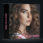 Pink Text Makeup Artist Portfolio Photo 3 Ring Binder<br><div class="desc">Simple portfolio binder to which you can add a photo,  and the name of your business or purpose of the binder in a clean pink font.</div>
