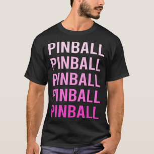 Pink Text Pinball T-Shirt