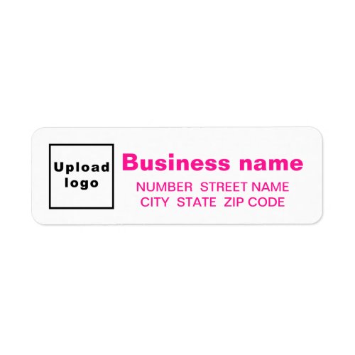 Pink Texts Business Return Address Label