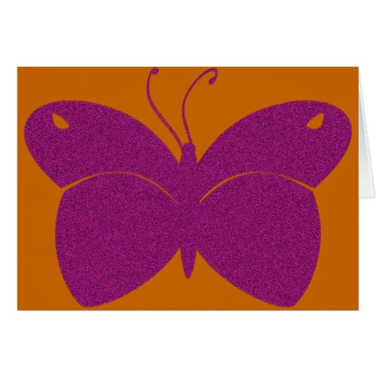 Pink Textured Butterfly Card