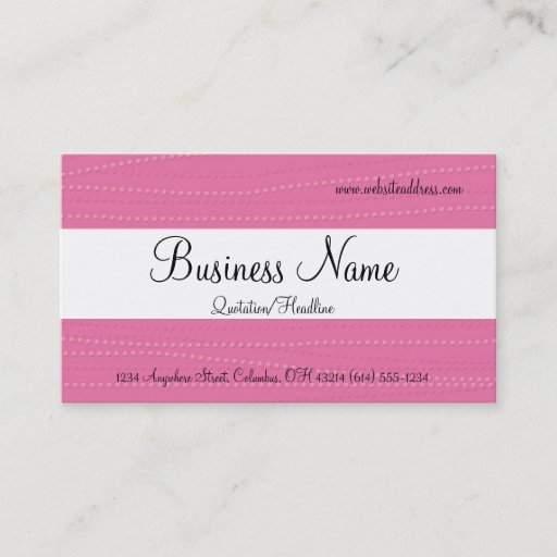 Customizable Pink Textured Dots Business Cards
