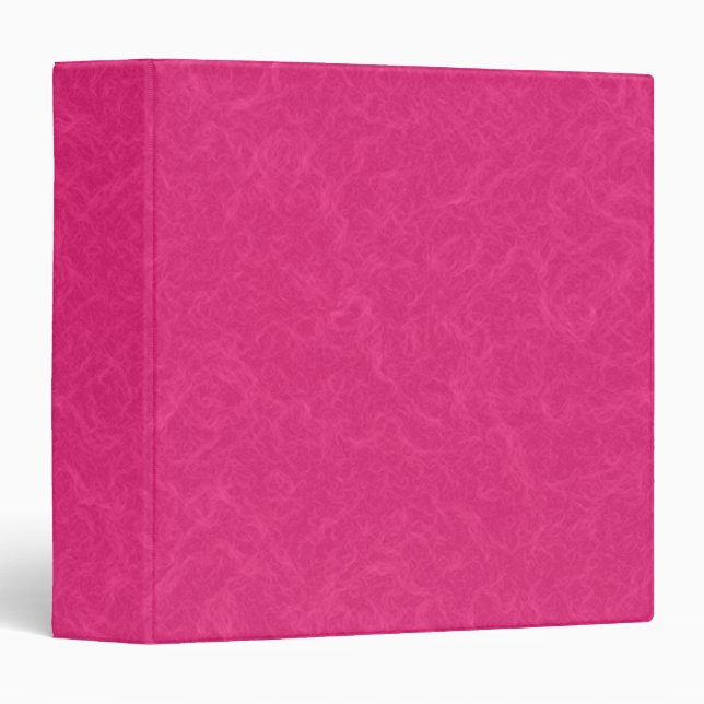 Pink textured surface with subtle swirling pattern 3 ring binder (Front/Spine)
