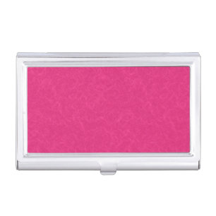 Pink textured surface with subtle swirling pattern business card case