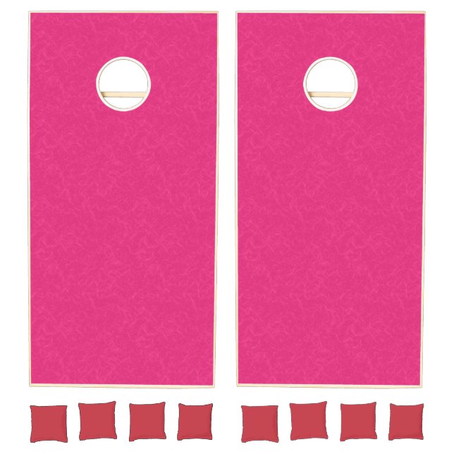Pink textured surface with subtle swirling pattern cornhole set (Set)