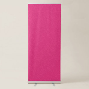Pink textured surface with subtle swirling pattern retractable banner