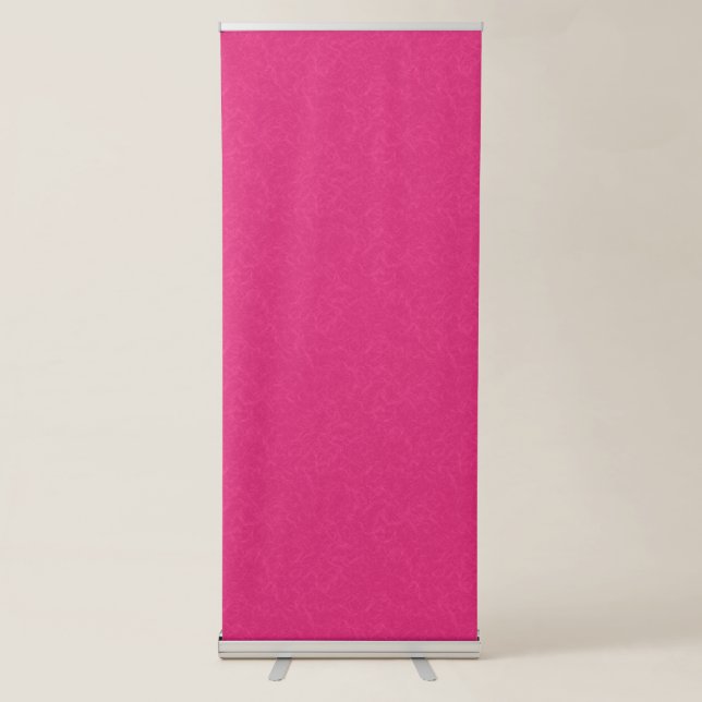 Pink textured surface with subtle swirling pattern retractable banner (Front)