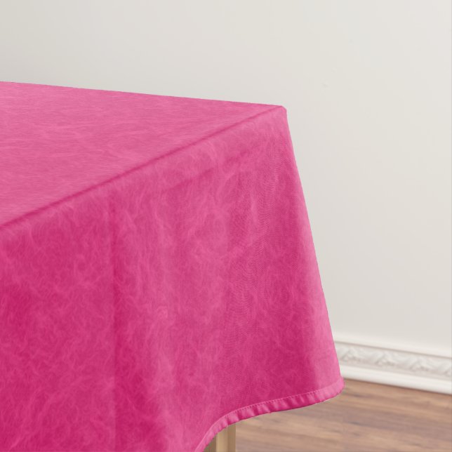 Pink textured surface with subtle swirling pattern tablecloth (In Situ)