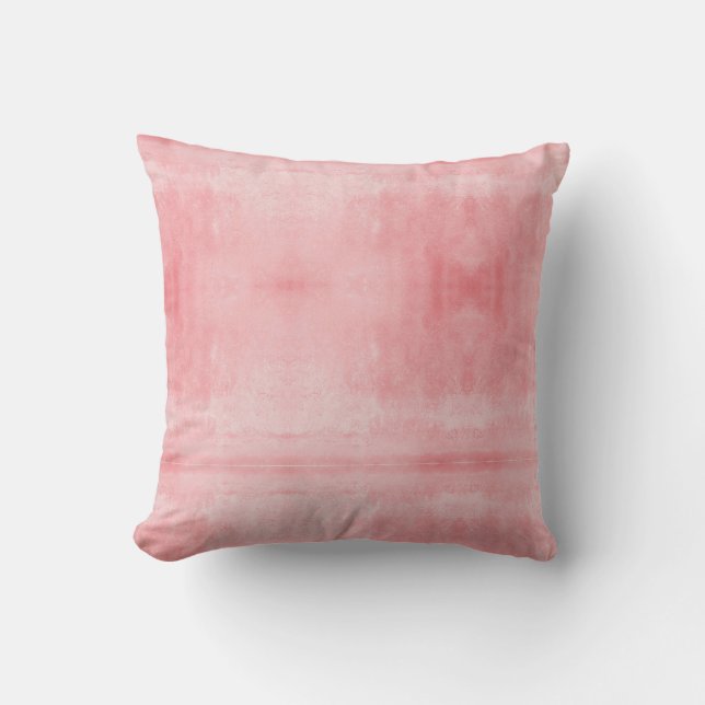 Pink Textured Throw Pillow (Front)