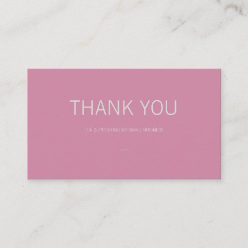 Pink Thank You Insert Card with Colourful Mixer