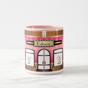 Pink Theme Bakery Paris French Patisserie Mug