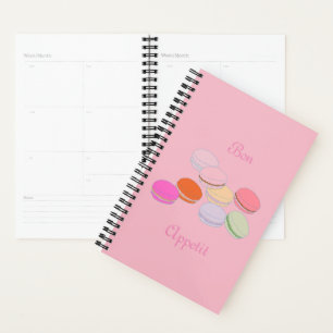 Pink Theme Paris French Macaron Bon Appetit Planner
