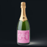 Pink Thirty 30th Thirtieth Birthday Party Gift Sparkling Wine Label<br><div class="desc">This is a Pink Thirty 30th Thirtieth Birthday Party Gift Champagne Sparking Wine Label!</div>