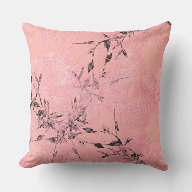 pink throw pillow (Front)