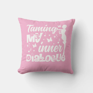 Pink Throw Pillow Inner Child & Healing Cushion