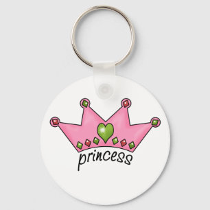 Pink Tiara Princess Keychain