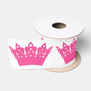 Pink Tiaras and Crowns Satin Ribbon