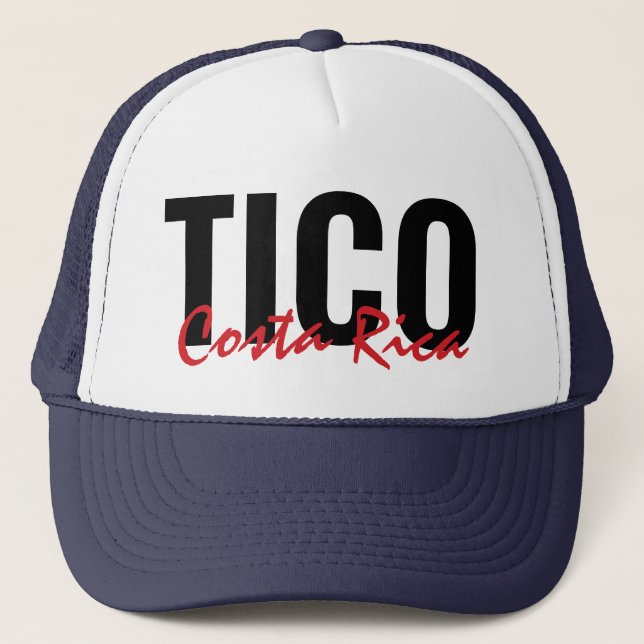 Pink Tico Costa Rica Trucker Hat (Front)