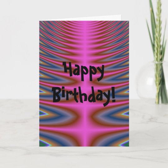 Pink Tie Dye Happy Birthday Card | Zazzle.com