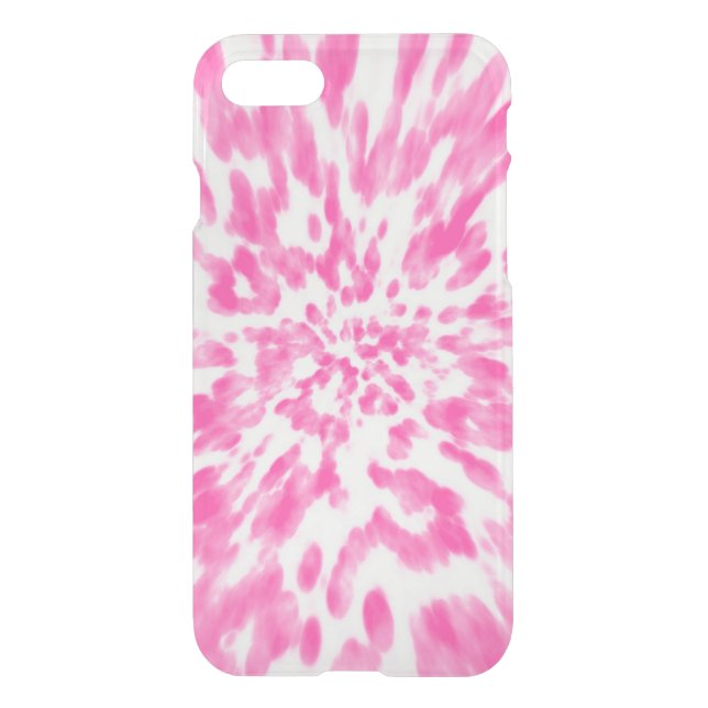 pink tie dye  uncommon iPhone case (Back)