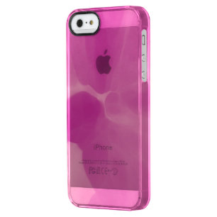 pink tie dye clear iPhone SE/5/5s case