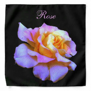 Pink Tie-Dyed Rose *personalized* Bandana