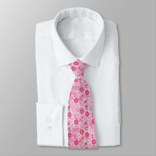 Pink Tie for Soft and Subtle Outfits (Tied)
