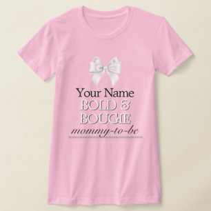Pink Tiffany Theme Mommy Mother to Be Baby Shower T-Shirt