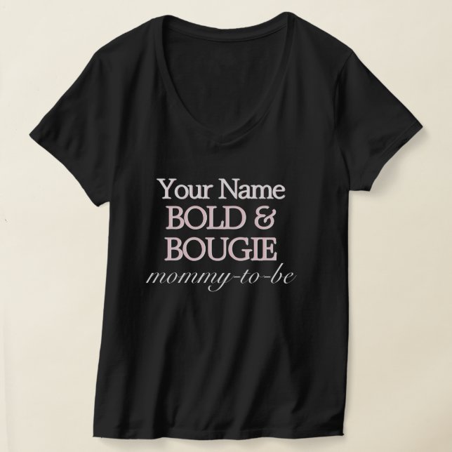 Pink Tiffany Theme Mommy Pregnancy Baby Shower T-Shirt (Laydown)