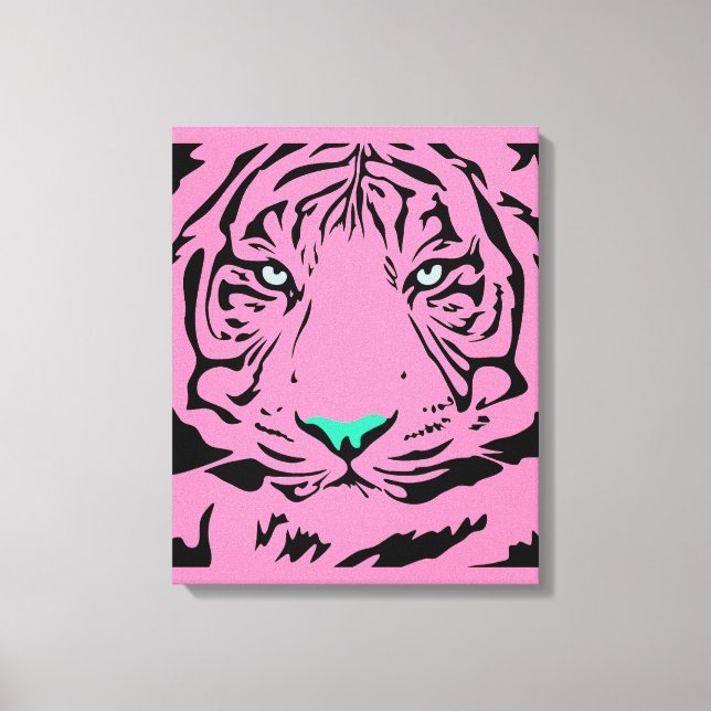 Pink Tiger Canvas Print (Front)