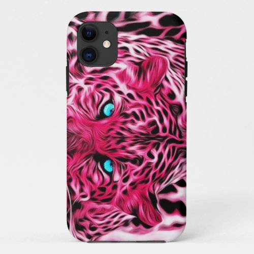 Pink Tiger iPhone 11 Case