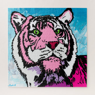Pink Tiger Jigsaw Puzzle