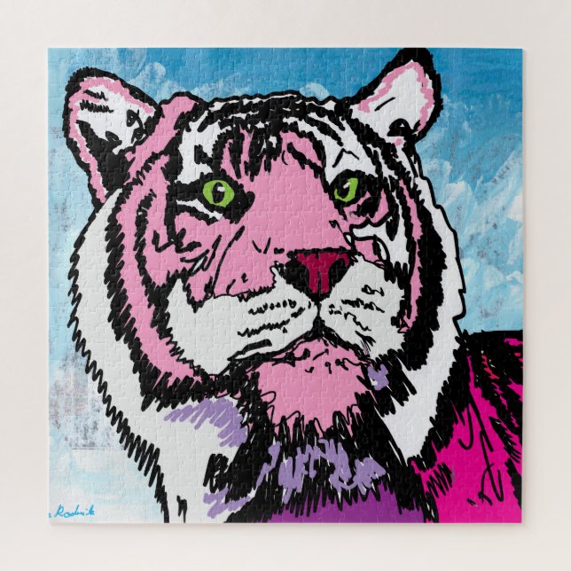 Pink Tiger  Jigsaw Puzzle (Vertical)