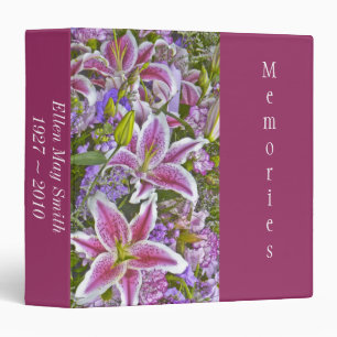 Pink Tiger Lily Photo Album Binder