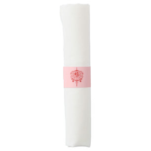 Pink Tiger Papercutting Chinese Folk Art Napkin Bands