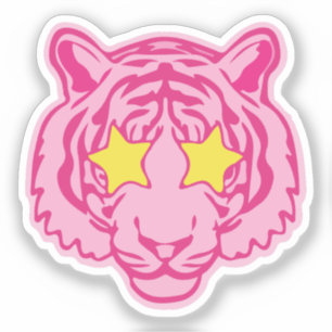 Pink tiger sticker