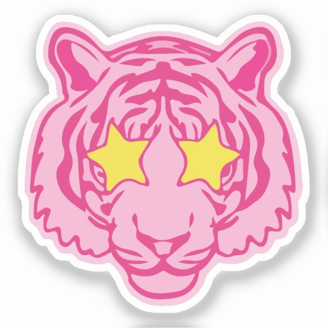 Pink tiger sticker (Front)