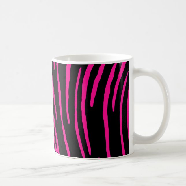 Pink Tiger Stripes Coffee Mug (Right)