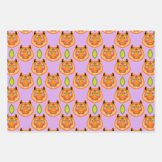 Pink Tiger Wrapping Paper Sheets