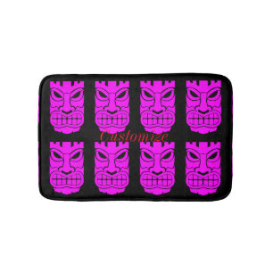 Pink Tiki Sculpture Thunder_Cove Bath Mat