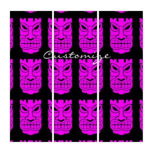 Pink Tiki Sculpture Thunder_Cove Triptych