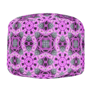 PINK TILE POUF