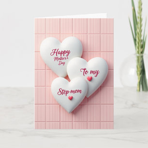 Pink Tiles Stepmom Day Card