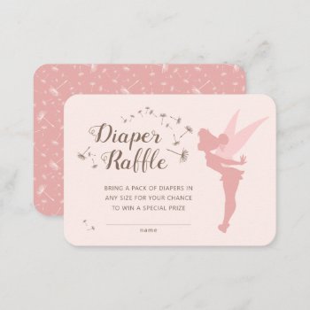 Pink Tinker Bell Diaper Raffle Insert by tinkerbell at Zazzle