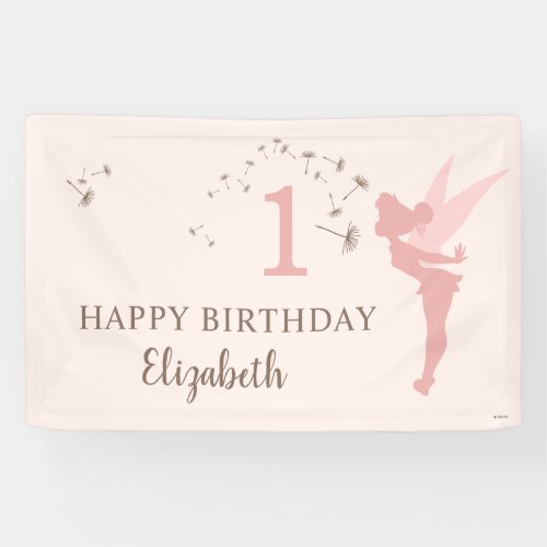 Pink Tinker Bell Girl Birthday Banner