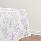 Pink Tint Christmas snowflake tablecloth