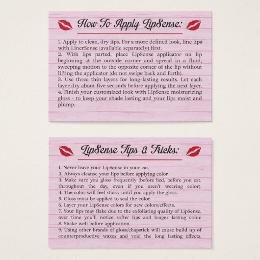 Pink - Tips & Tricks - How To Apply - LipSense (Front & Back)