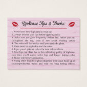 Pink - Tips & Tricks - How To Apply - LipSense (Back)