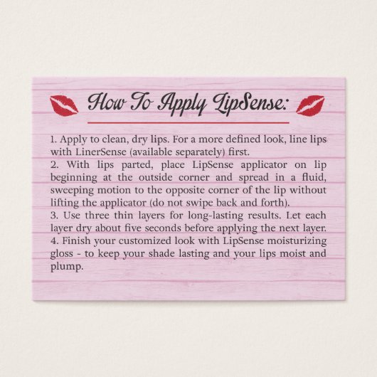 Pink - Tips & Tricks - How To Apply - LipSense (Front)