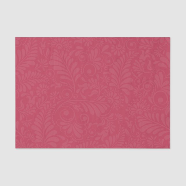 Pink Tissue Paper Plain Solid Color Self Pattern (Front)