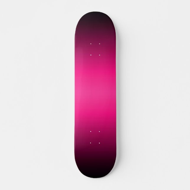 Pink to Black Gradient Skateboard Deck (Front)